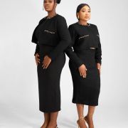 AMY EMBELLISHED CROPPED JACKET SET